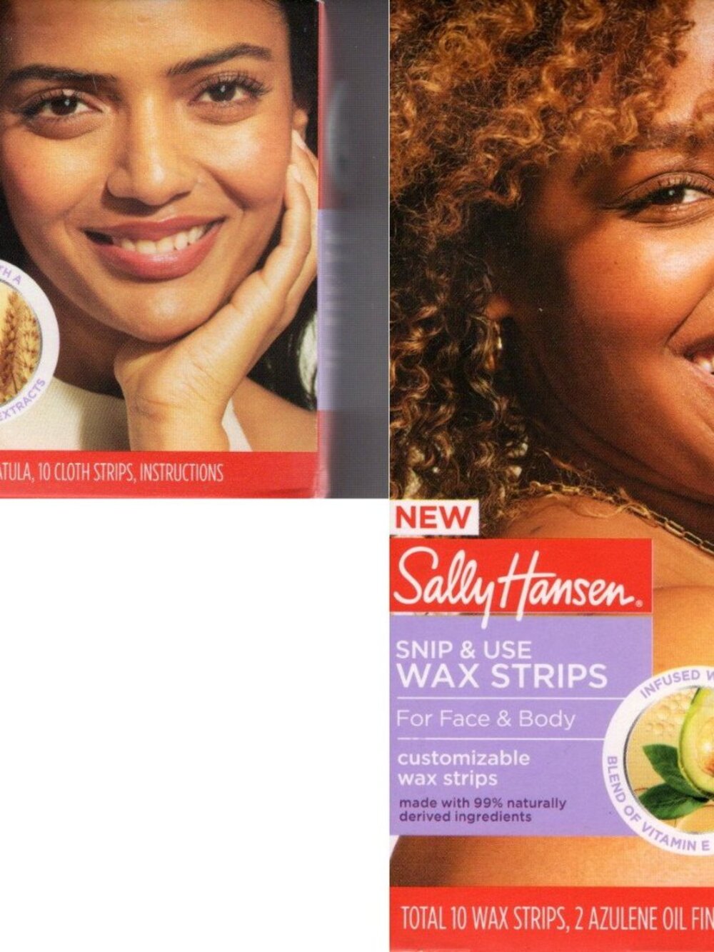 Sally Hansen Sugar Wax Kit & Snip & Use Wax Strips Bundle (Set of 2)